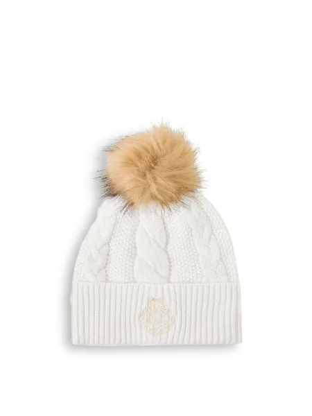 Lauren Ralph Lauren Direct Embroidered Wool Blend Beanie