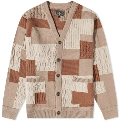Patchwork Jaquard Cardigan