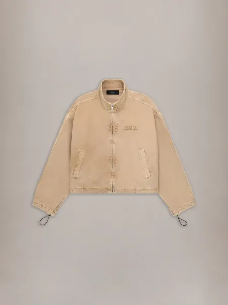 WOMEN - WOMEN'S DENIM TRACK JACKET - Sand