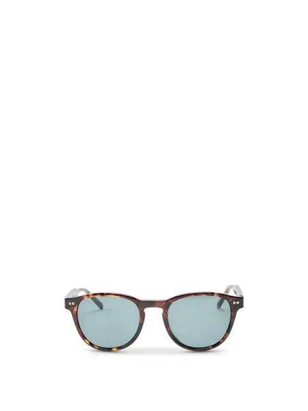 Tommy Hilfiger Mens Round Havana Sunglasses