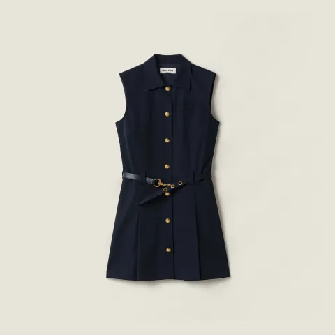 Poplin mini-dress