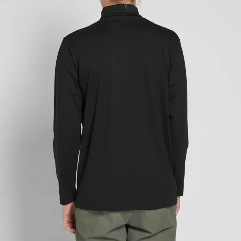 Stretch Cotton Roll Neck