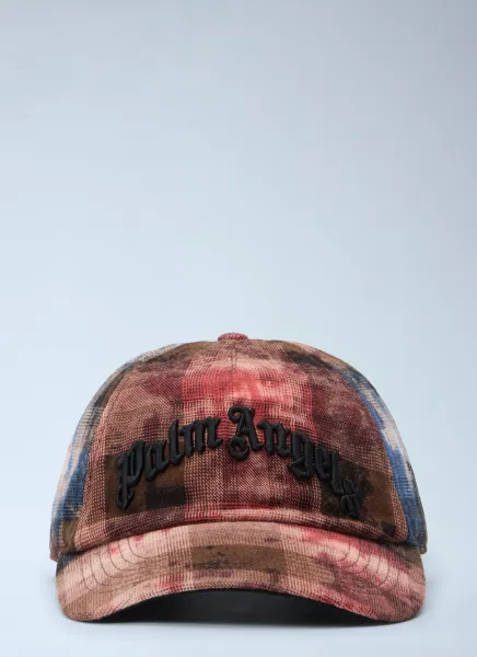 Curved Logo Check Cap