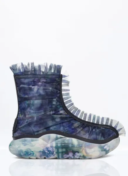 Ruffle Print Boots