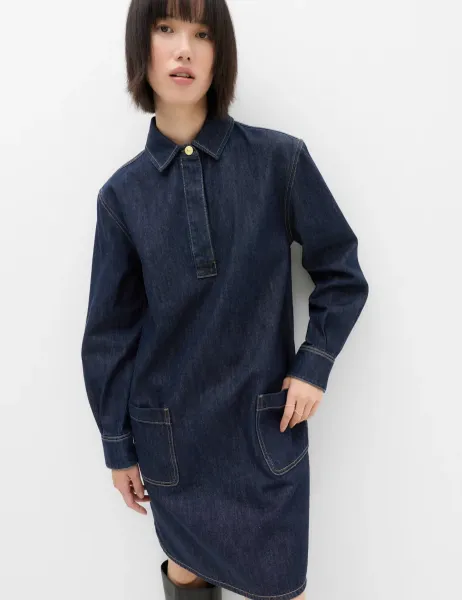 Marks & Spencer Denim Mini Shirt Dress Denim