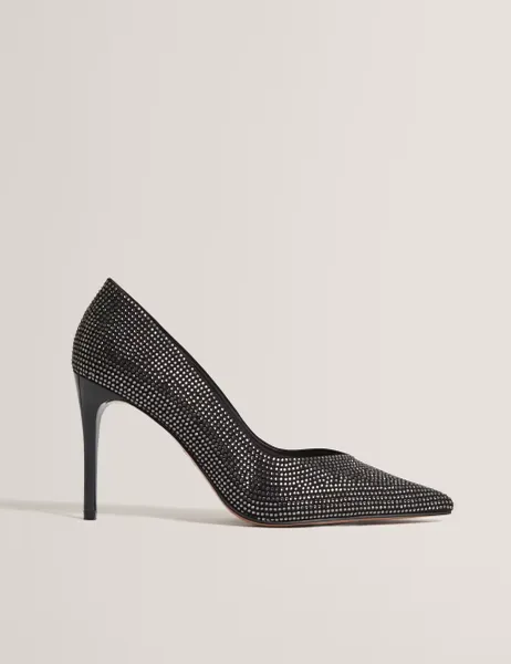 Ted Baker Slip On Stiletto Heel Court Shoes Black