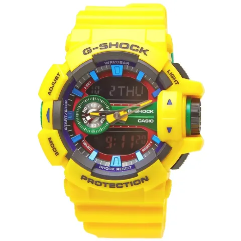 Casio G-Shock GA-400-9A 'Crazy Rotary' Watch
