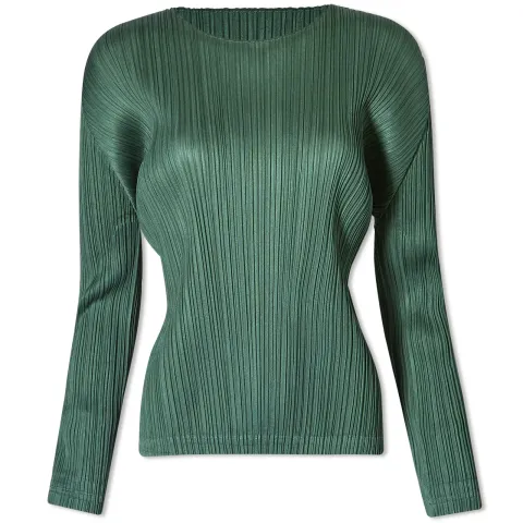 Long Sleeve Pleats Top