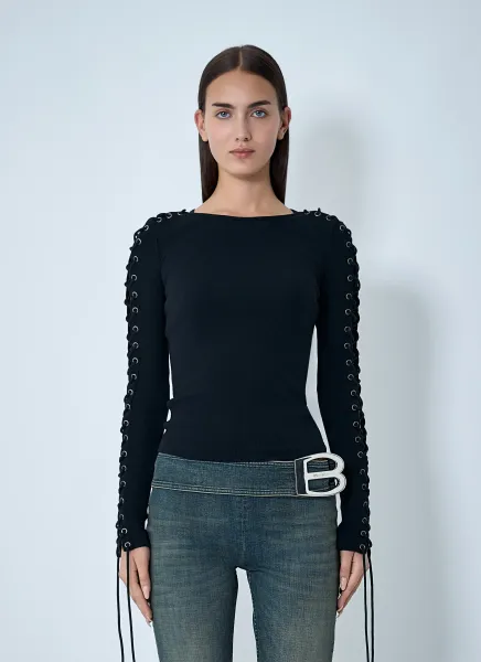 Lace-Up T-Shirt