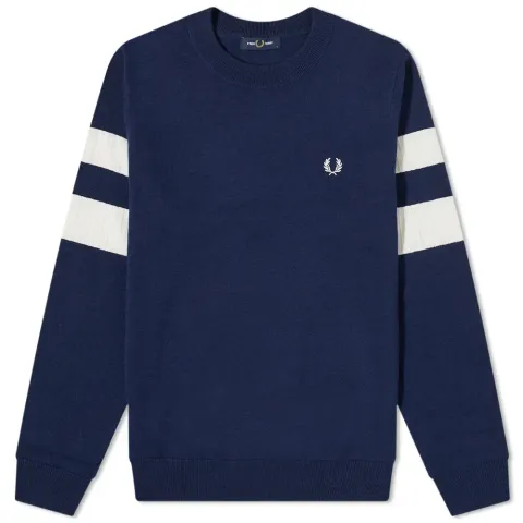 Tipped Sleeve Crew Neck Sweat