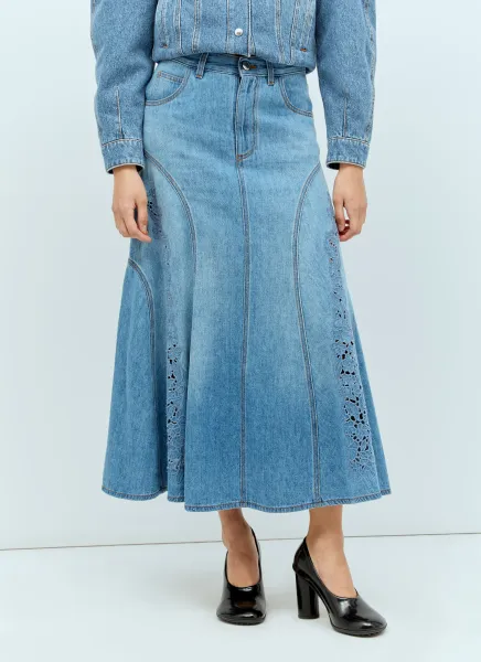 Flared Midi Skirt