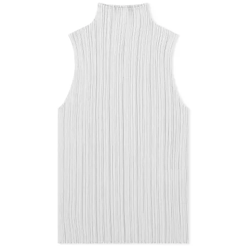 Basics Pleats Roll Neck Vest