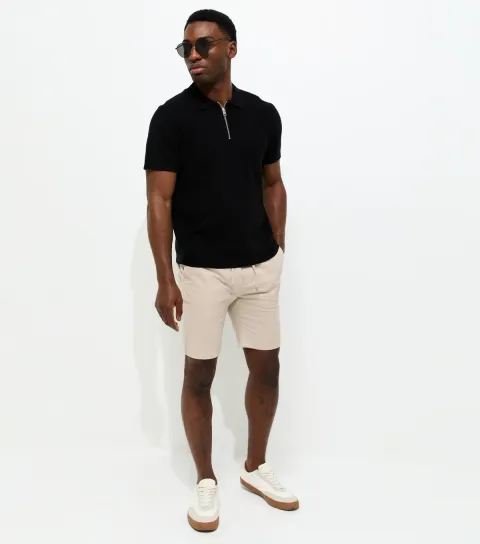 Men's Regular Stone Cotton Rich Drawstring Shorts