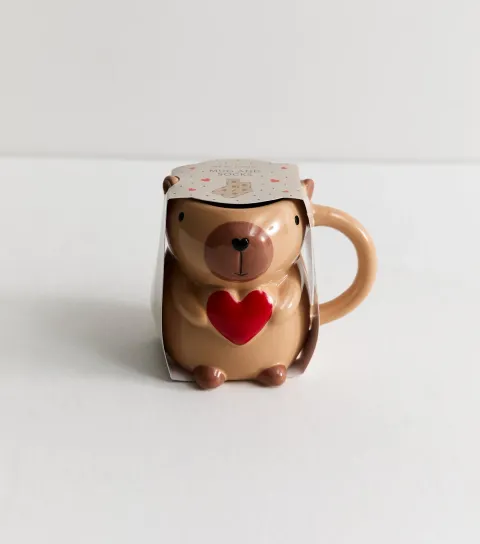 Brown Capybara Mug and Socks Set