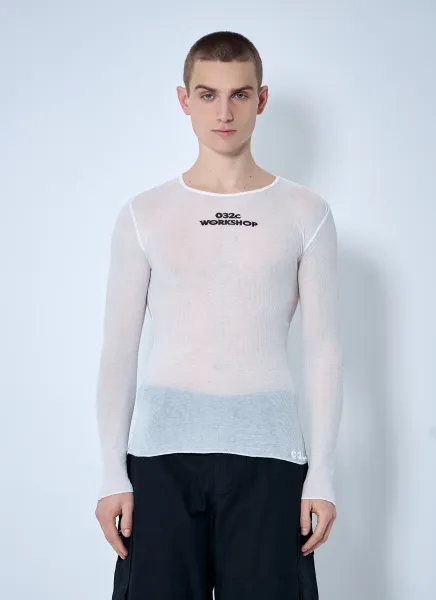 Knit Logo Print Top