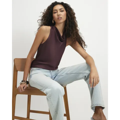 River Island Satin Halter Neck Top