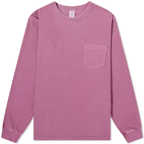 Long Sleeve Pigment Dyed Pocket T-Shirt