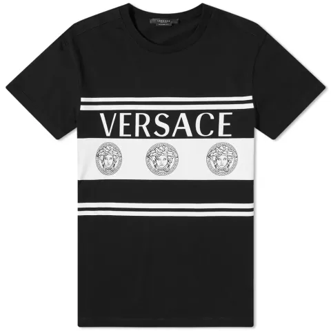 Stripe Medusa Logo Tee