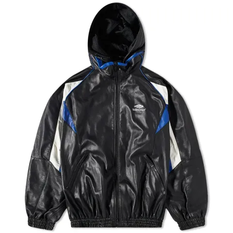 Leather Tracksuit Jacket