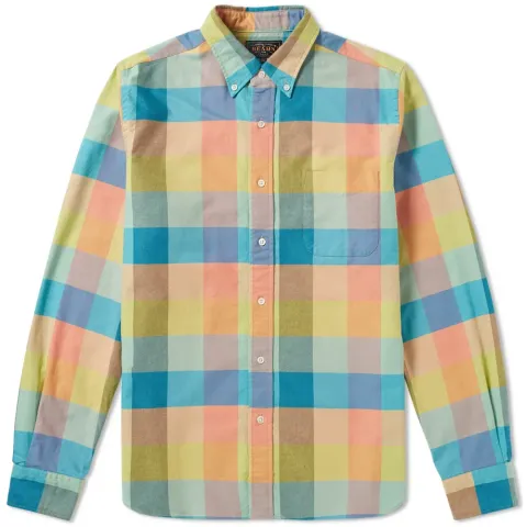 Button Down Multi Check Shirt