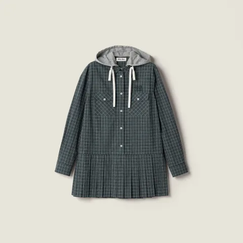 Checked flannel dress