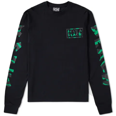 Life's a Beach Long Sleeve Jungle Logo Tee
