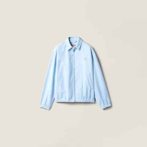 Poplin blouson jacket