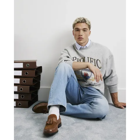 River Island Cotton Prolific Nautical Sweatshirt