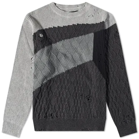 Patchwork Crew Knit