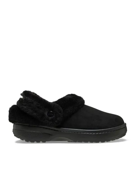 Crocs CI Unfurgtble Faux Fur Lined Clogs Black