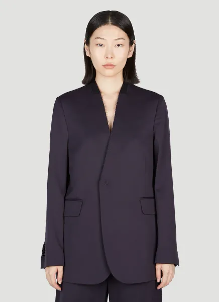 Collarless Blazer