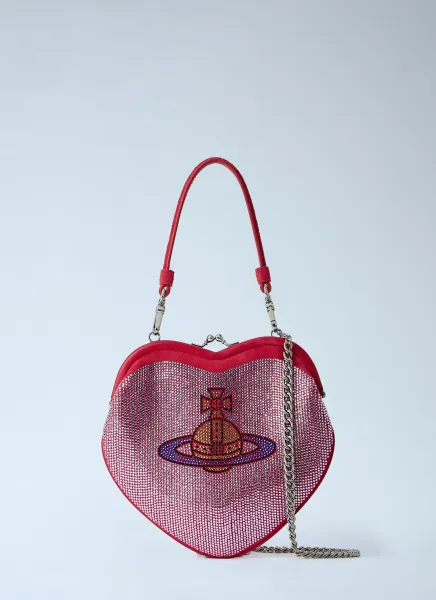 Belle Heart Frame Clutch Bag
