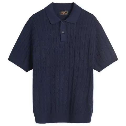 Cable Knit Polo