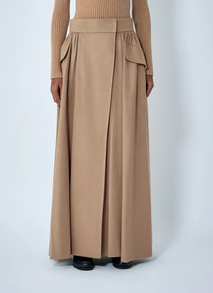 Pleated Maxi Skirt