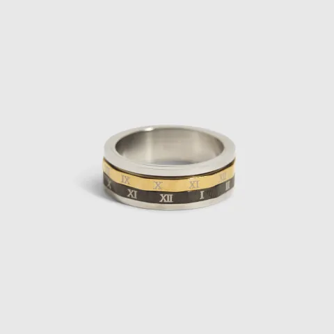 River Island Metal Stainless Spinner Ring