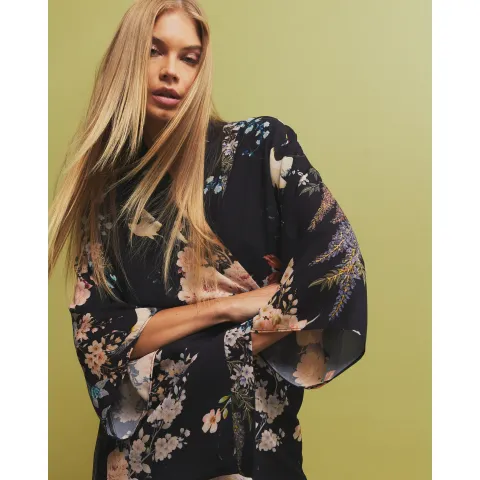 River Island Floral Print Kimono