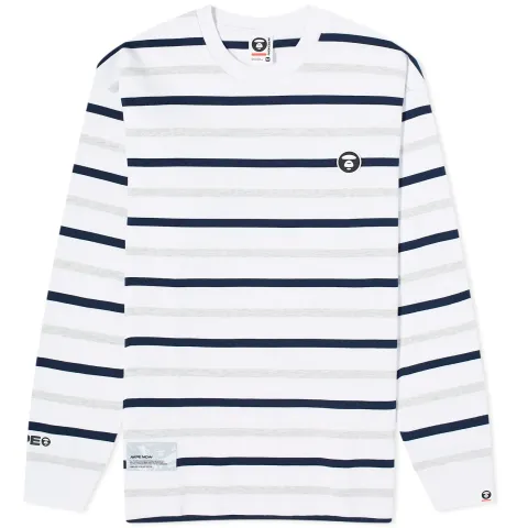 AAPE Now Stripe Long Sleeve T-Shirt