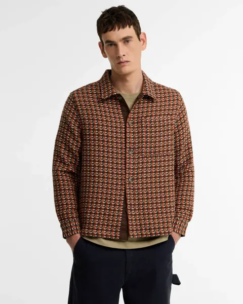 BARBOUR Shunner Relaxed Jacquard Overshirt