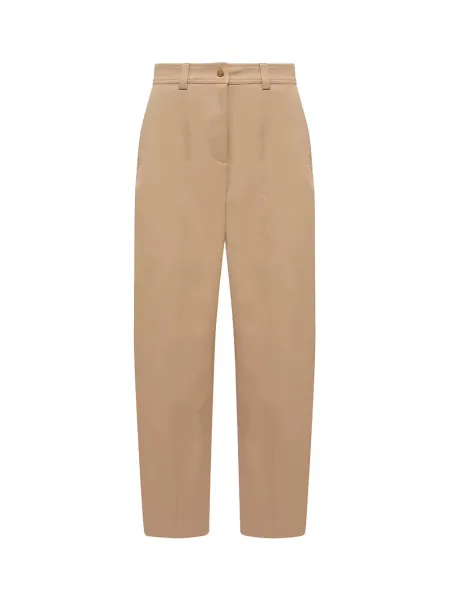 Women Straight Leg Trousers Brown