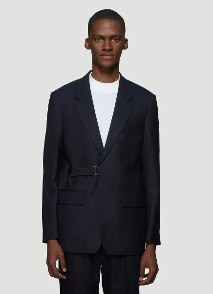 Strap-Fastening Blazer
