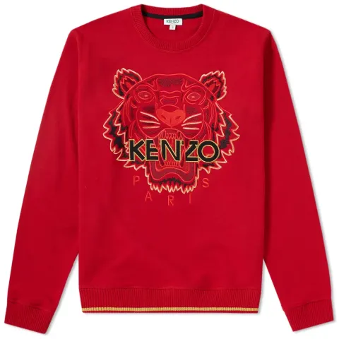 Embroidered Tiger Crew Sweat