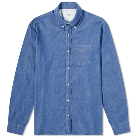 Officine Générale Button Down Denim Shirt