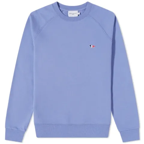 Maison Kitsuné Tricolor Fox Patch Clean Crew Sweat