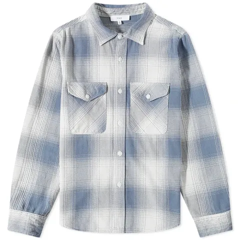 Ombre Plaid Overshirt