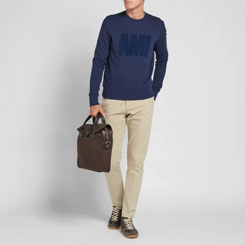AMI Tonal Logo Crew Sweat