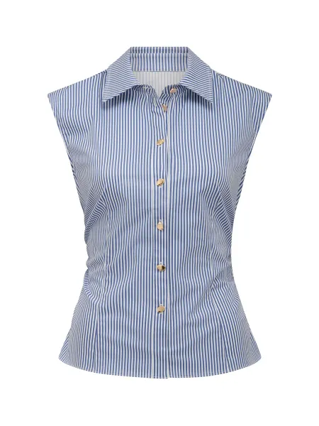 Forever New Nova Ruched Collared Shirt