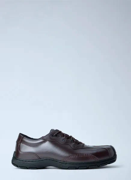 Aurix 5i Oxblood Satin Finish Leather Lace Ups