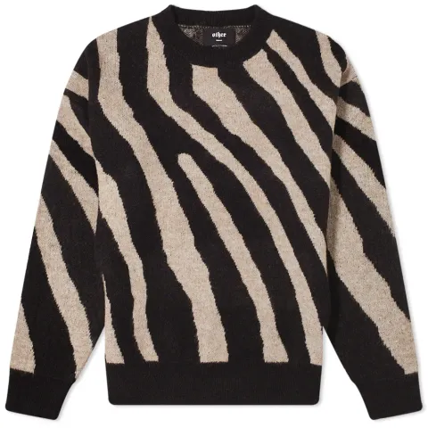 Zebra Crew Knit