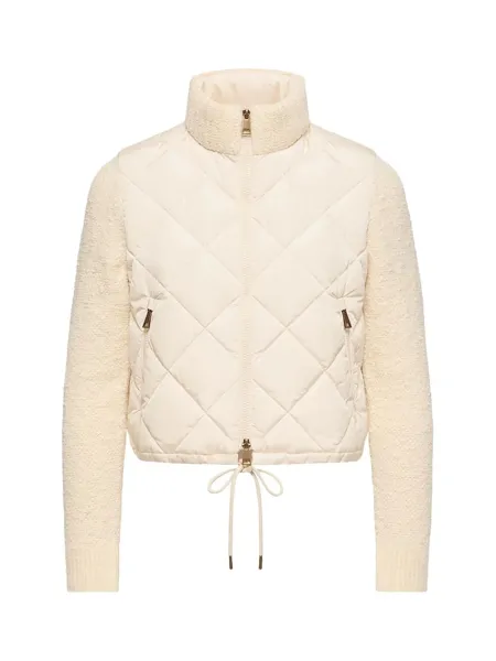 Women Padded Cardigan White