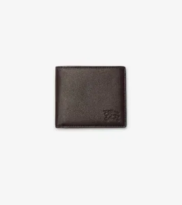 Pop Check Bifold Wallet in Sand beige
